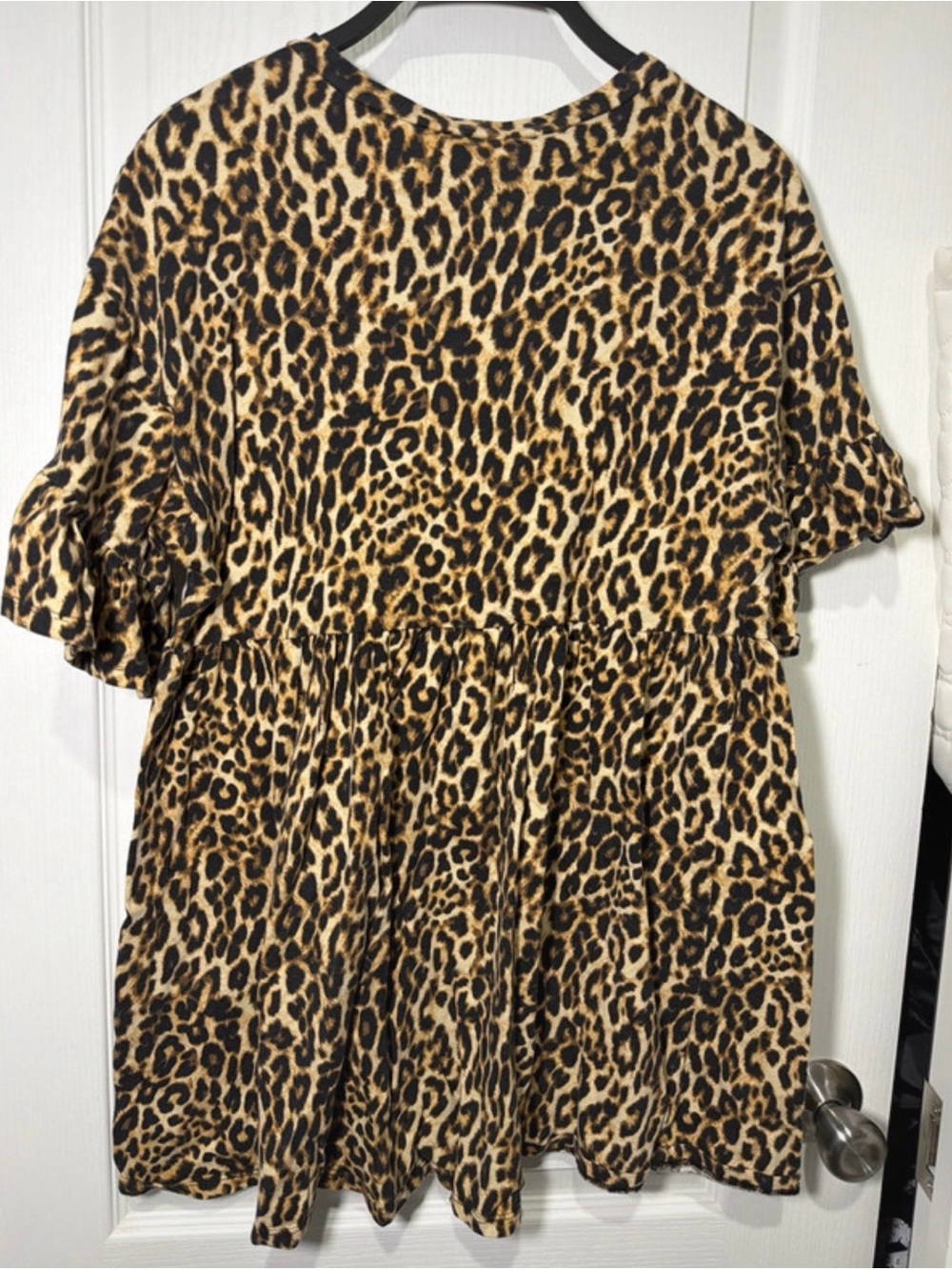 Forever 21 Leopard Print Mini Dress - Black/Tan